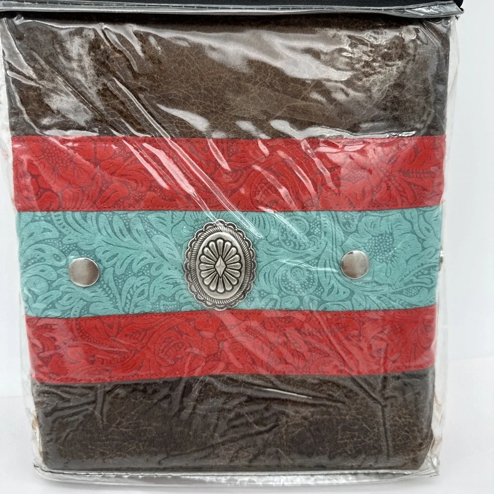New Table Runner Classic Western Style Odessa Brown Turquoise Saverio 72